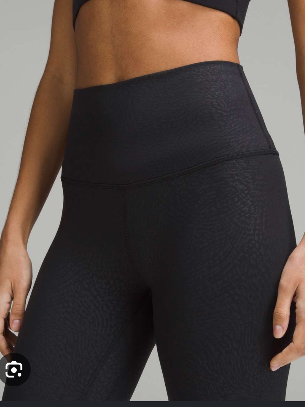 lululemon align leggings with pockets (black, embossed pattern)